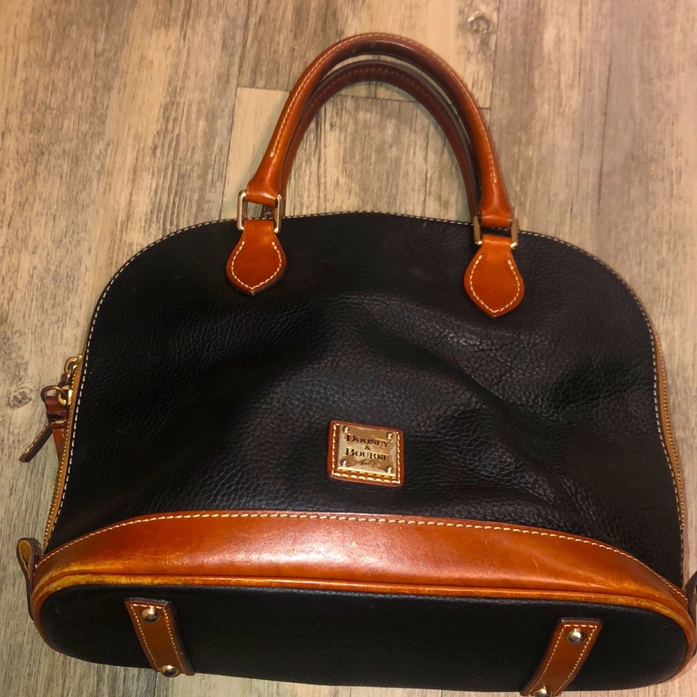 Dooney & Bourke Pebble Leather Zip Zip Satchel
